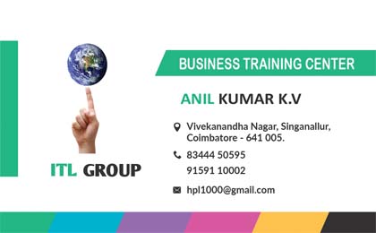 Business Card Design | Portfolio Gallery | Every Media Works | Coimbatore | TamilNadu | India |  India Trade Links