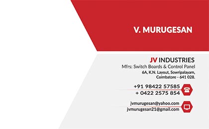 Business Card | Every Media Works | JV Industries